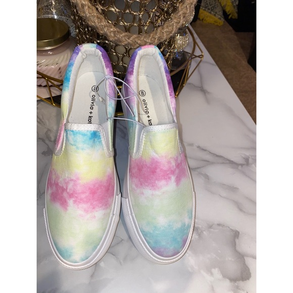 Olivia + Kate Beyley Tie Dye Sneaker/Slip ons - Picture 2 of 10